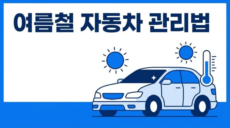 여름철 자동차 관리법