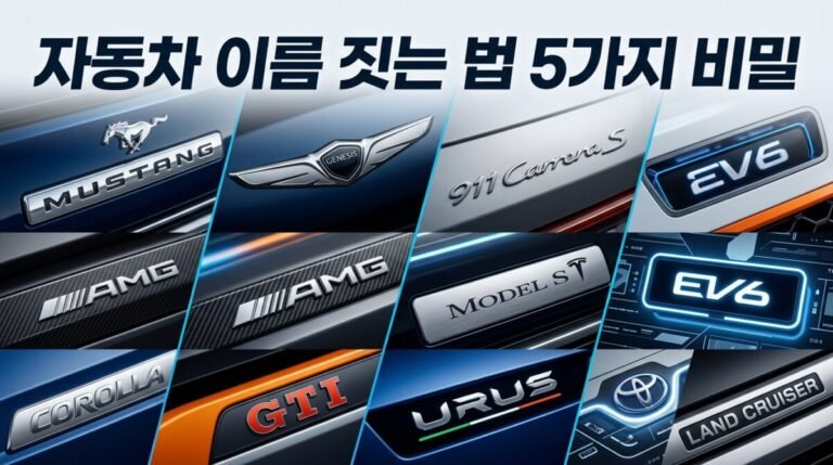 자동차 이름 짓는 법 5가지 비밀 - 브랜드 작명 전략